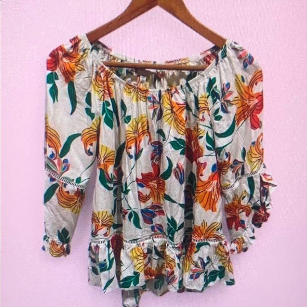 Floral pink women’s top